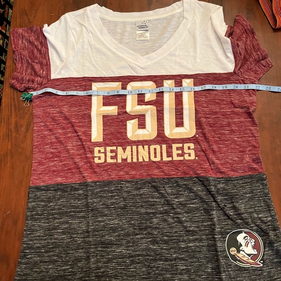 NWT Florida State NCAA FSU Seminoles Ladies Fitted Crew Neck T-Shirt - Picture 11 of 13